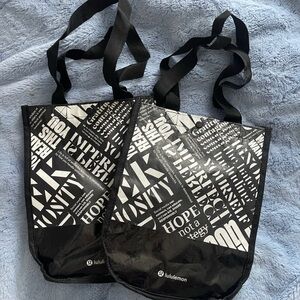 Lululemon Reusable Bags, Black, New